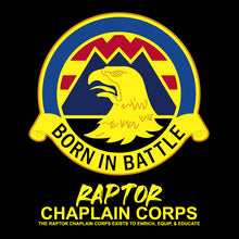 Load image into Gallery viewer, Raptor Chaplain Corps Black Cotton TShirt
