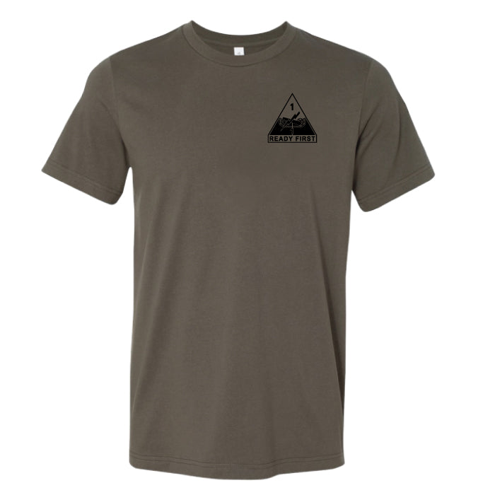 1ABCT - 1AD Coyote Brown TShirt (Cotton)
