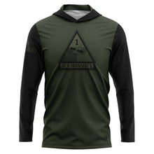 Load image into Gallery viewer, 1st ARMD Military Green Elysium Hoodie
