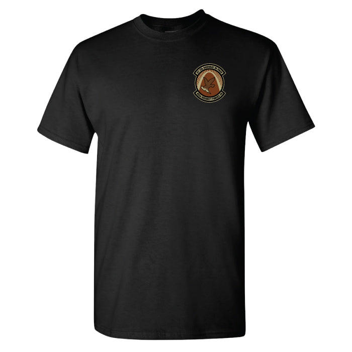932d Security Forces Flash/Patch Black TShirt (Cotton)