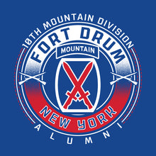 Load image into Gallery viewer, 10th MTN Ft. Drum ALumni Hoodie (Cotton)
