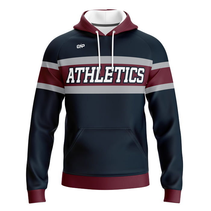 Athletics Navy Unisex Sublimated Hoodie (Premium)