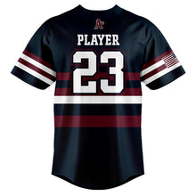 Load image into Gallery viewer, O'Fallon Athletics Full Buton Navy Jersey (Premium)
