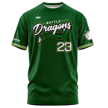 Load image into Gallery viewer, Battle Dragons Green Sublimated Youth Jersey TShirt (Premium)
