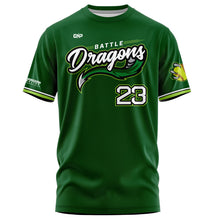 Load image into Gallery viewer, Battle Dragons Softball Green Sublimated Jersey TShirt (Premium)
