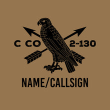 Load image into Gallery viewer, C Co 2-130th INF &quot;Loose Fit&quot; Guardian Brown TShirt (Premium)
