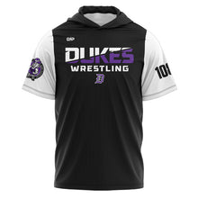 Load image into Gallery viewer, Dixon Wrestling Black/White SS Elysium TShirt Hoodie (Premium)

