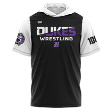 Load image into Gallery viewer, Dixon Wrestling White/Black SS Elysium TShirt Hoodie (Premium)
