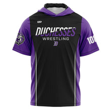 Load image into Gallery viewer, Dixon Duchesses Wrestling Purple/Black SS Elysium TShirt Hoodie (Premium)
