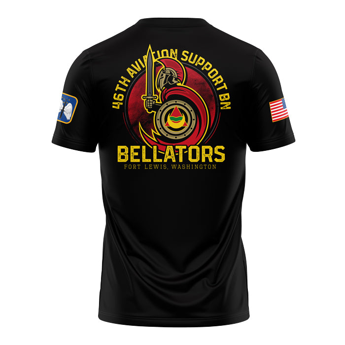 Bellators 46th ASB Black Poly TShirt (Premium)