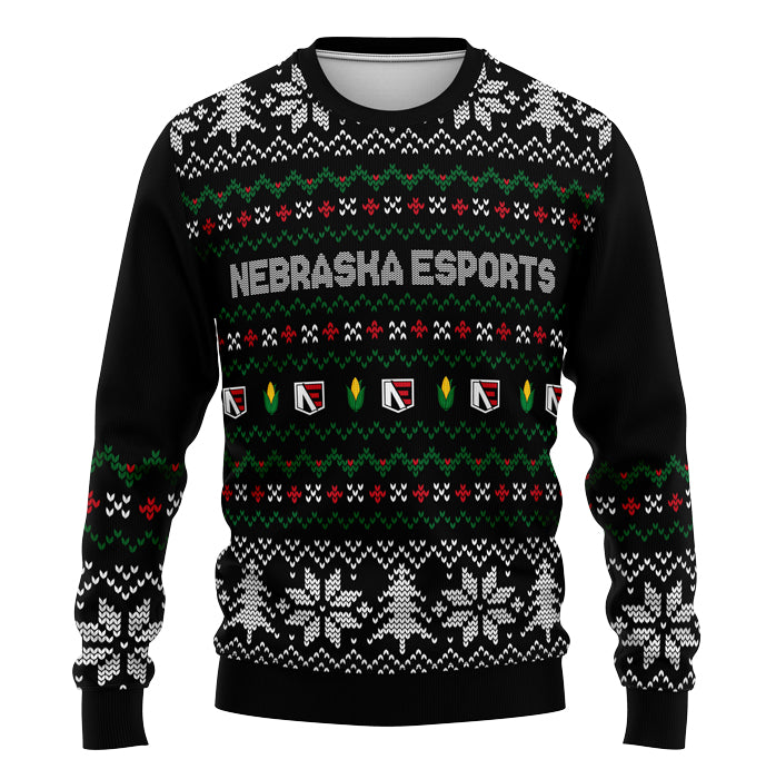 Nebraska esports Christmas Sweater (Premium)