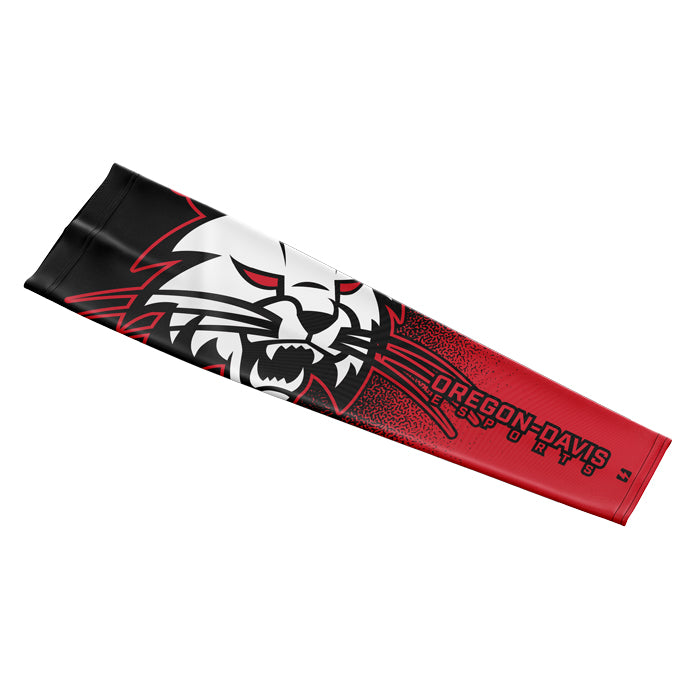 Oregon-Davis esports Red Arm Sleeves (Premium) 2 Pack