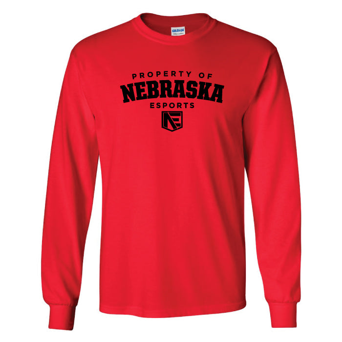 Property of Nebraska esports LS TShirt (Cotton)