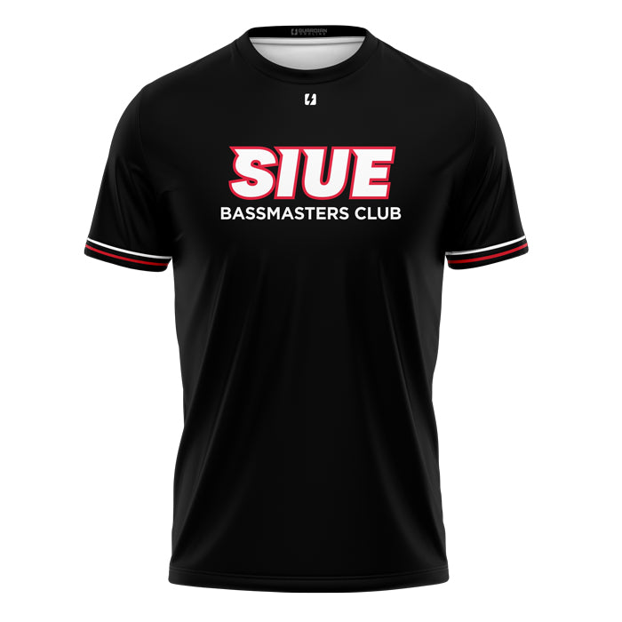 SIUE Bassmasters Club Poly Black TShirt