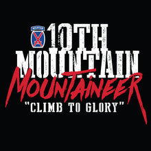 Load image into Gallery viewer, 10th MTN &quot;Climb To Glory&quot; TShirt (Cotton)

