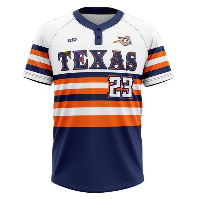 Texas Desperados V-Neck Baseball Jersey - Wooter Apparel