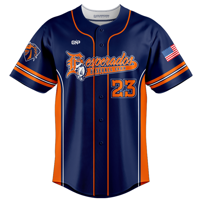 Texas Desperados Full Button Jersey (Premium)