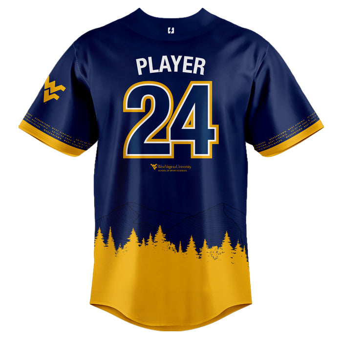 WVU esports Navy Baseball Jersey (Premium) – Guardian Proline