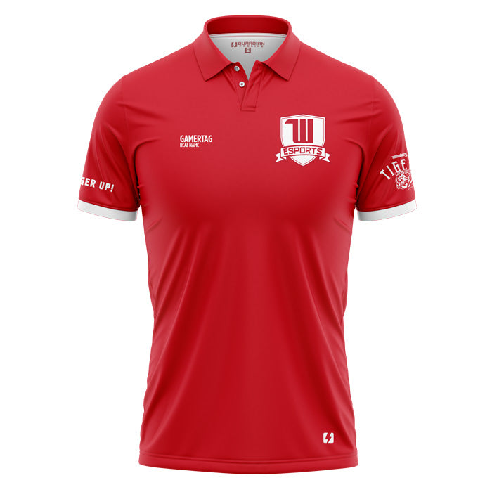 Wittenberg esports Mens Red Fusion Polo (Premium)