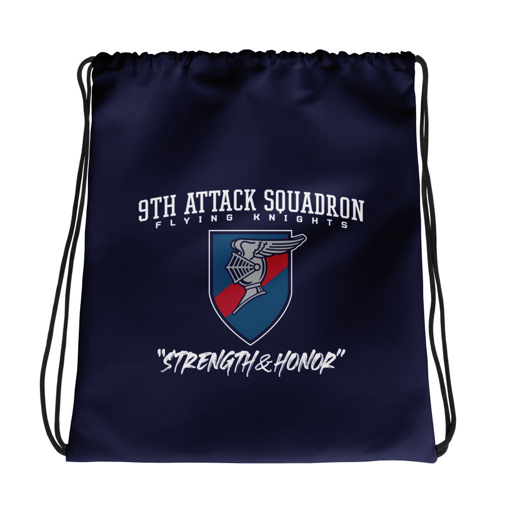 9th Attack Squadron Drawstring Bag
