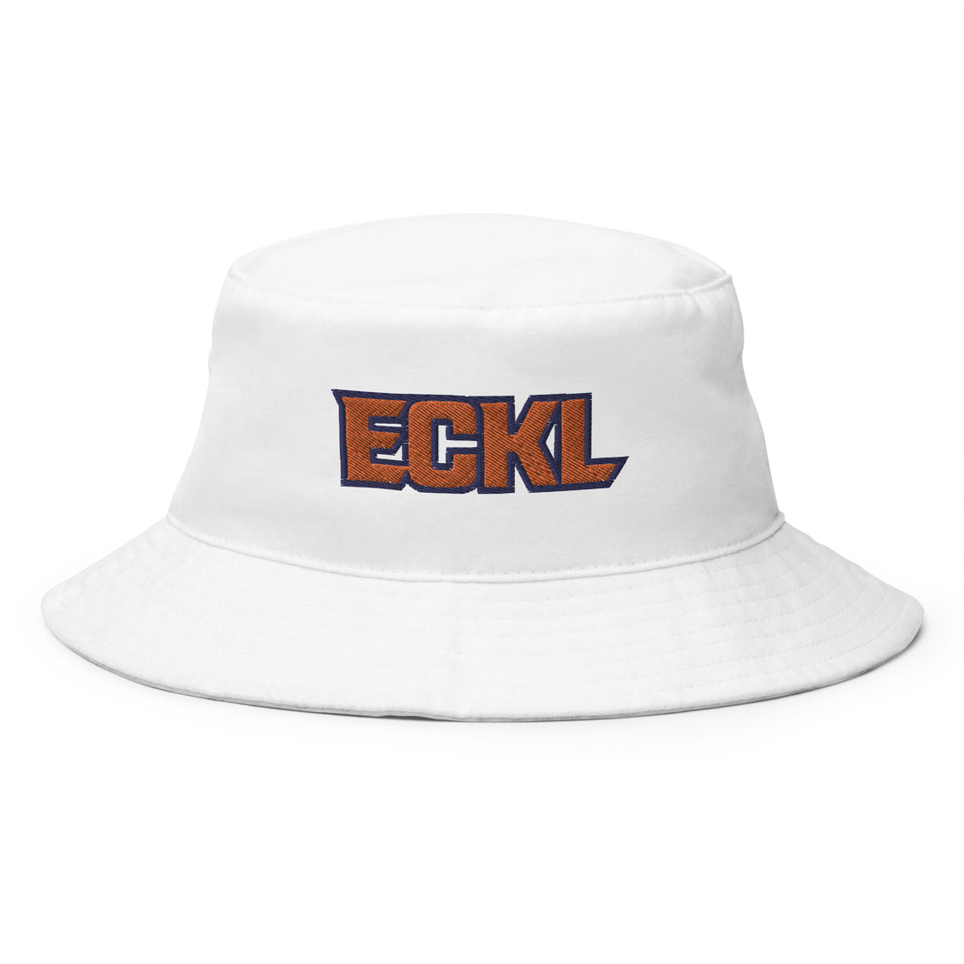 ECKL White Bucket Hat