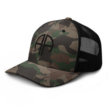 Load image into Gallery viewer, 82nd ABN &quot;AA&quot; Camo Trucker Hat
