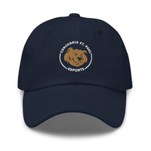 Load image into Gallery viewer, Concordia St. Paul esports Navy Dad Hat
