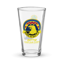 Load image into Gallery viewer, Raptor Chaplain Corps Pint Glass
