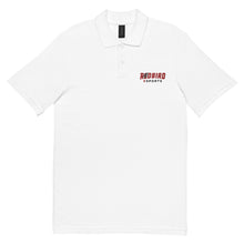 Load image into Gallery viewer, Redbird esports White Mens Pique Polo
