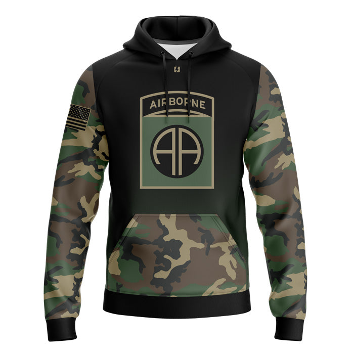 (Custom - Your Patch) Woodland Camo Hyperion Hoodie