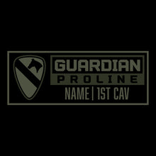 Load image into Gallery viewer, 1st Cav Guardian Black LS TShirt (FULLY CUSTOM)
