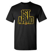 Load image into Gallery viewer, 1st Armored Division Bold Text T-Shirt (Cotton)
