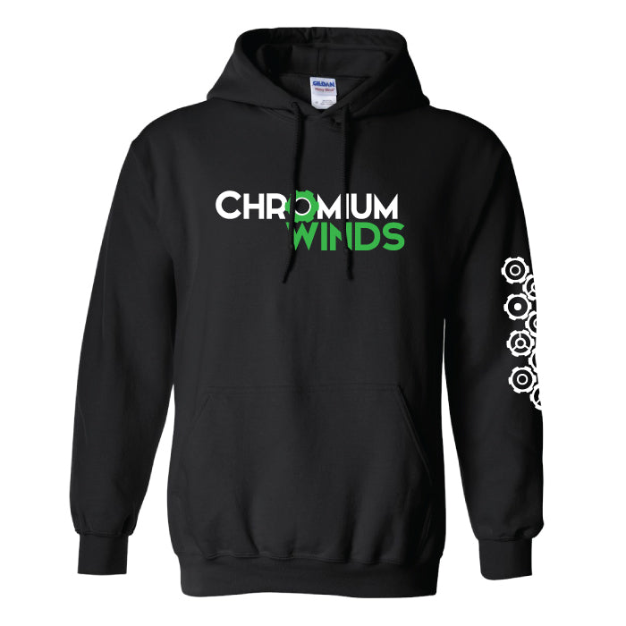 Chromium Winds Hoodie with Sleeve Print (Cotton)