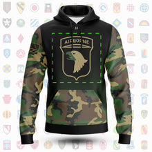 Load image into Gallery viewer, (Custom - Your Patch) Woodland Camo Hyperion Hoodie
