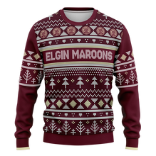 Load image into Gallery viewer, Elgin Maroons Christmas Sweater
