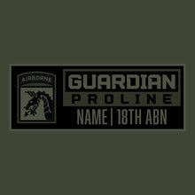 Load image into Gallery viewer, 18th ABN Guardian Green LS TShirt (FULLY CUSTOM)
