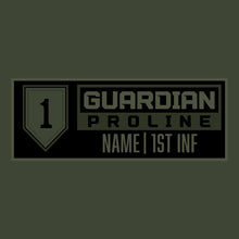 Load image into Gallery viewer, 1st INF Guardian Green LS TShirt (FULLY CUSTOM)
