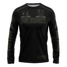 Load image into Gallery viewer, 101st Airborne Division Guardian Black LS TShirt (FULLY CUSTOM)
