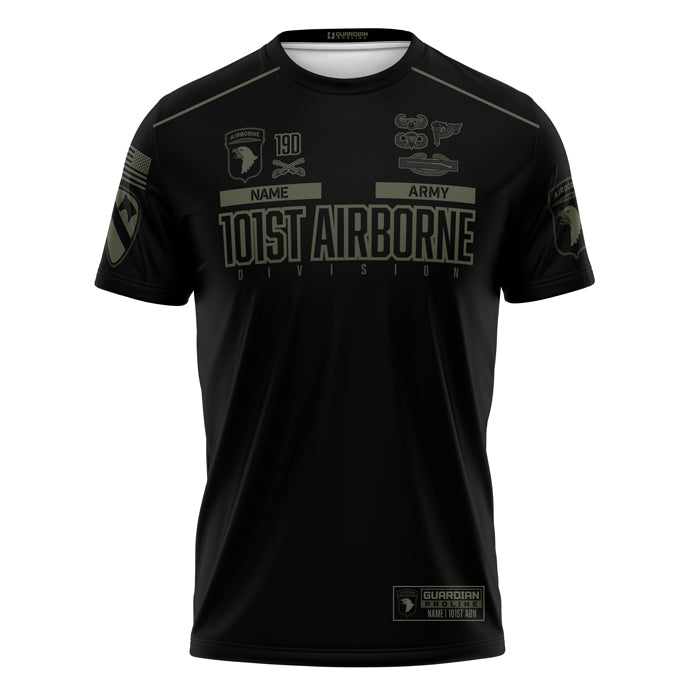 101st Airborne Division Guardian Black TShirt (FULLY CUSTOM)