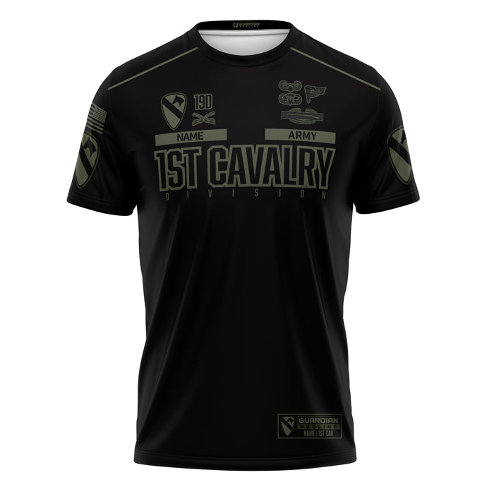 1st Cav Guardian Black TShirt (FULLY CUSTOM)