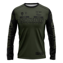 Load image into Gallery viewer, 25th INF Guardian Green LS TShirt (FULLY CUSTOM)
