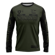 Load image into Gallery viewer, 2nd INF Guardian Green LS TShirt (FULLY CUSTOM)
