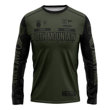 Load image into Gallery viewer, 10th MTN Guardian Green LS TShirt (FULLY CUSTOM)
