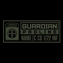 Load image into Gallery viewer, 82nd Airborne Division Guardian Black LS TShirt (FULLY CUSTOM)
