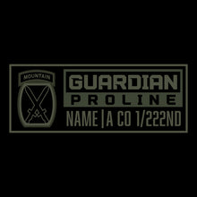 Load image into Gallery viewer, 10th MTN Guardian Black LS TShirt (FULLY CUSTOM)
