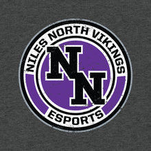 Load image into Gallery viewer, Niles North esports Distressed Logo Hoodie
