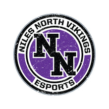 Load image into Gallery viewer, Niles North esports Distressed Logo TShirt
