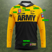 Load image into Gallery viewer, Rogue Army Black &amp; Gold Light Hoodie

