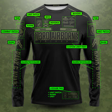 Load image into Gallery viewer, 1st Armored Division Guardian Black LS TShirt (FULLY CUSTOM)
