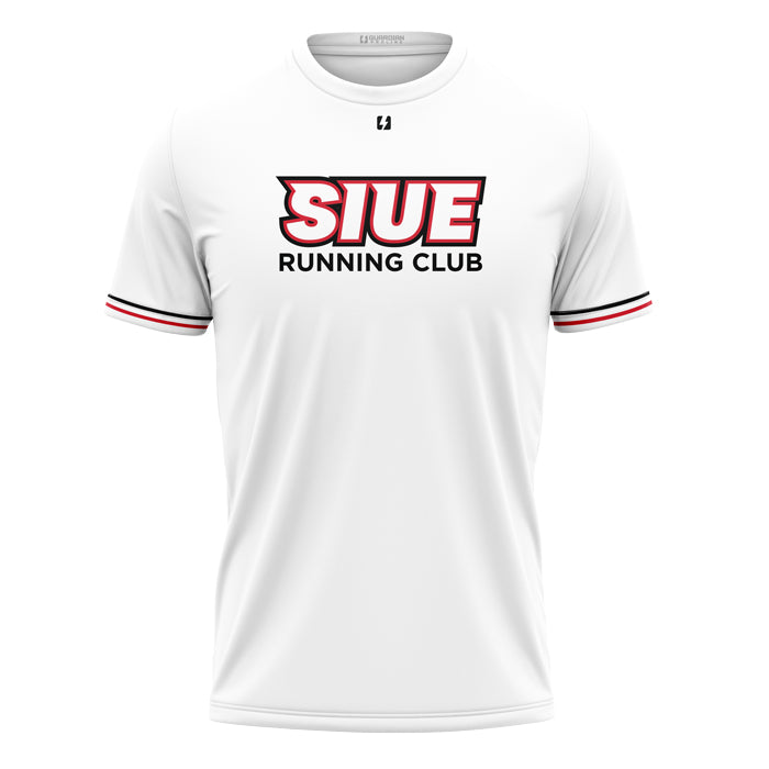 SIUE Running Club Poly White TShirt
